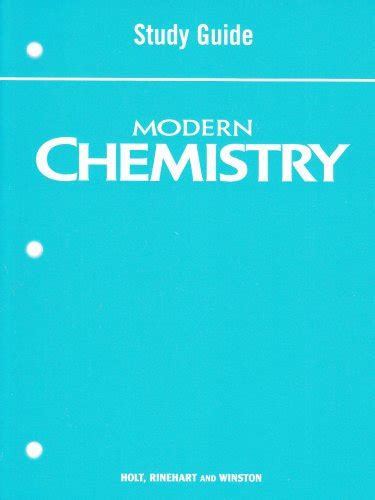 Read Holt Modern Chemistry Study Guide Workbook 