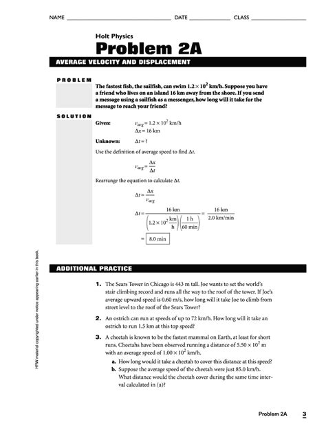 Full Download Holt Physics Chapter 2 Test B Answers 