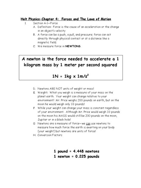 Full Download Holt Physics Chapter 4 Test B 