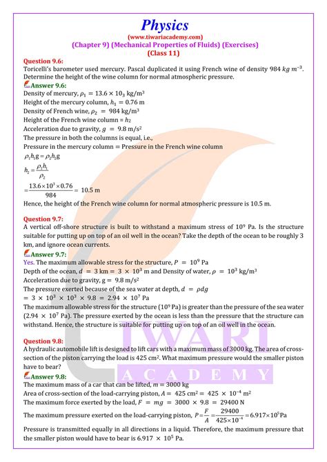 Read Holt Physics Chapter 9 Answers 