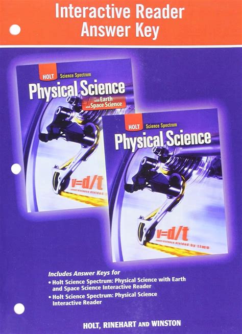 Read Online Holt Rinehart And Winston Physical Science Answers 