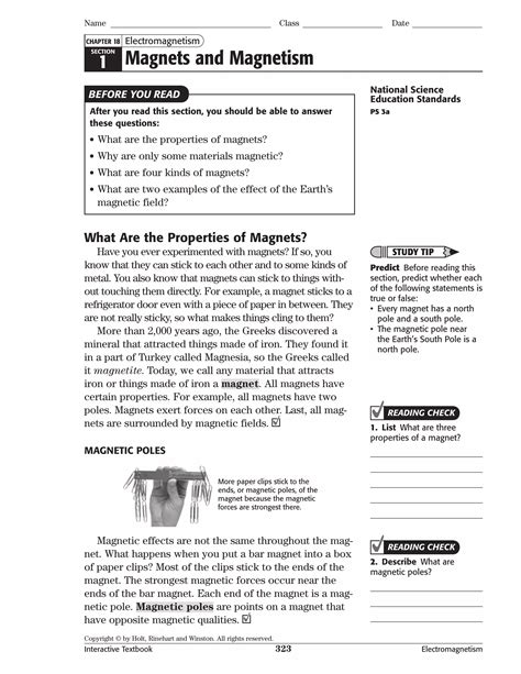 Full Download Holt Science Chapter Review Electromagnetism Answer Key 