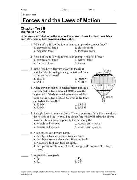 Full Download Holt Science Forces Chapter Test Answer Key 
