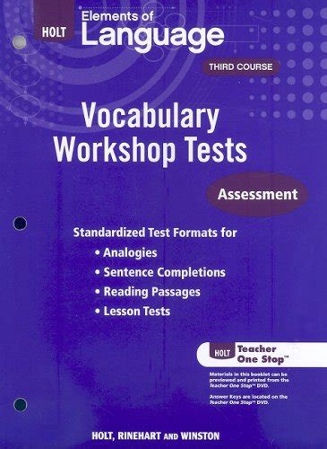 Download Holt Traditions Vocabulary Workshop Third Course Answers 