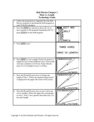 holts physics study guide answers
