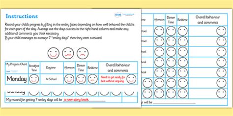 Home Behaviour Smiley Face Progress Chart Teacher Made Printable Smiley Faces Behavior Chart - Printable Smiley Faces Behavior Chart