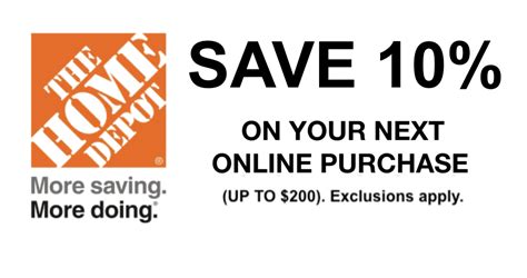 Home Depot Online Coupons 2017