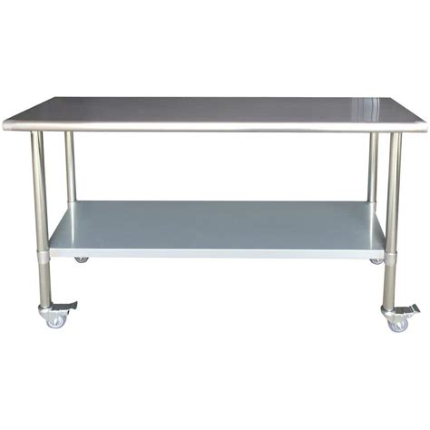 Home Depot Stainless Steel Table With Drawers