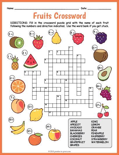 homely fruit Crossword Clue Wordplays.com