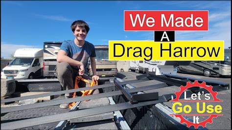 homemade drag harrow - YouTube