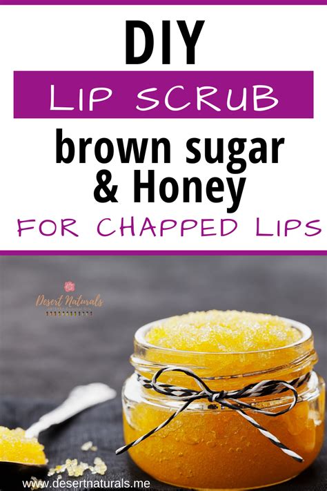 homemade honey sugar lip scrub