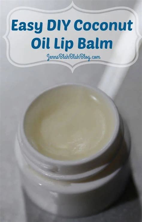 homemade lip balm with coconut oil and vaseline