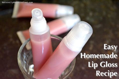 homemade lip gloss with coconut oil