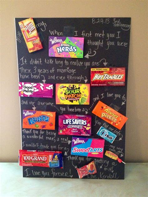 Homemade Valentines Candy Posterboard
