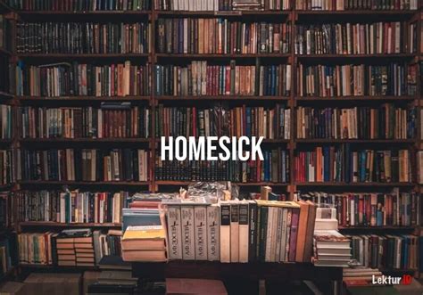 homesick artinya