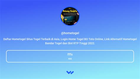 HOMETOGEL RTP：Hometogel Link Login Mudah untuk Permainan Slot Gacor RTP