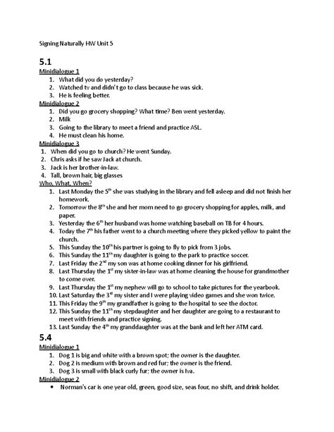 Homework For Unit 5 1 Force And Motion Sfu