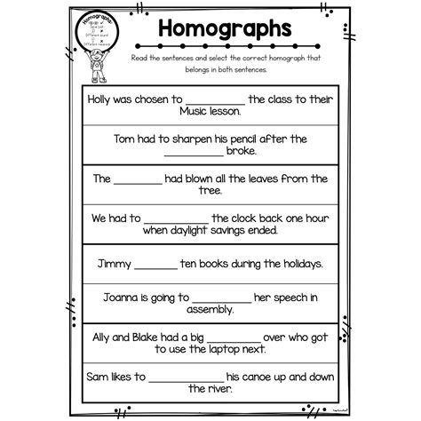 Homograph Worksheets Super Teacher Worksheets Homograph List For 5th Grade - Homograph List For 5th Grade