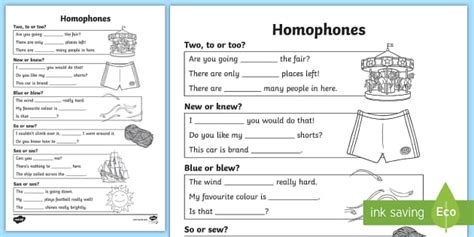 Homonyms Worksheets English Resource Ks2 Twinkl Homonyms Worksheet For Grade 5 - Homonyms Worksheet For Grade 5