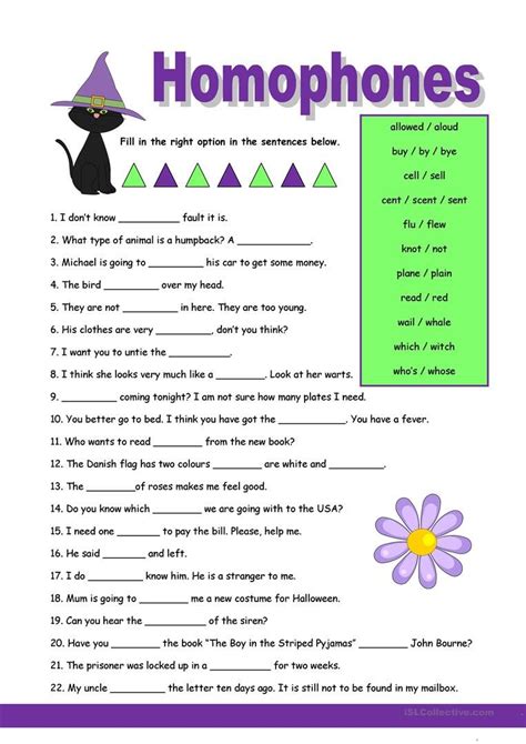 Homonyms Worksheets For Grade 3 With Answers Homonyms And Homographs Worksheet 2 - Homonyms And Homographs Worksheet 2