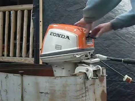 Honda Outboard Test Run