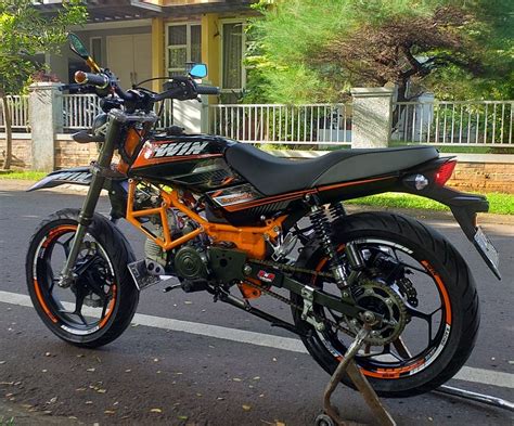 HONDA WIN MODIF SUPERMOTO：Modifikasi Honda Win Menjadi Supermoto | Great Oto