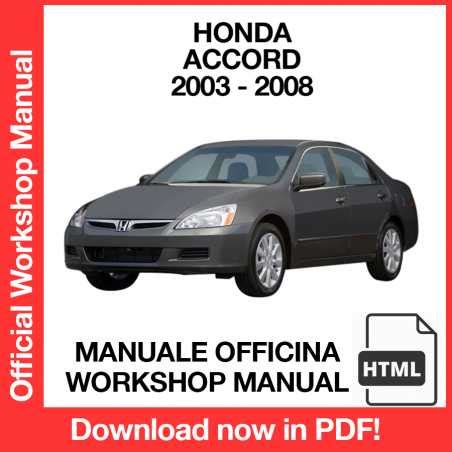 Download Honda Accord 2008 Manual Guide 
