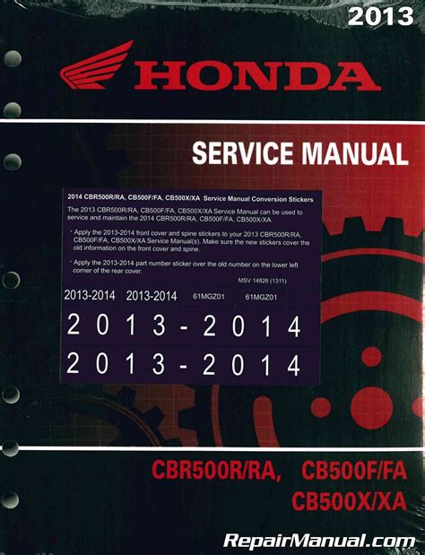 Read Online Honda Cbr500R Service Manual 