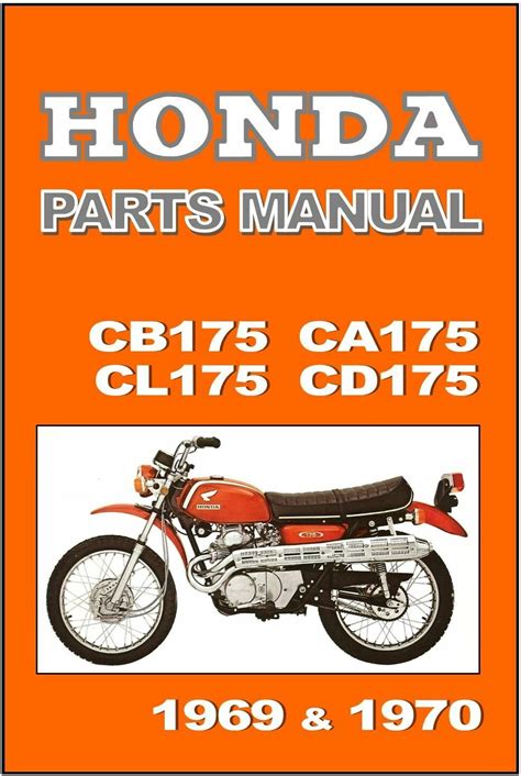 Download Honda Cd175 Cb175 Cl175 Parts Manual Catalog 1967 
