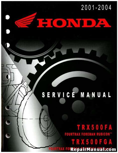 Full Download Honda Foreman Rubicon 500 Service Manual Repa 