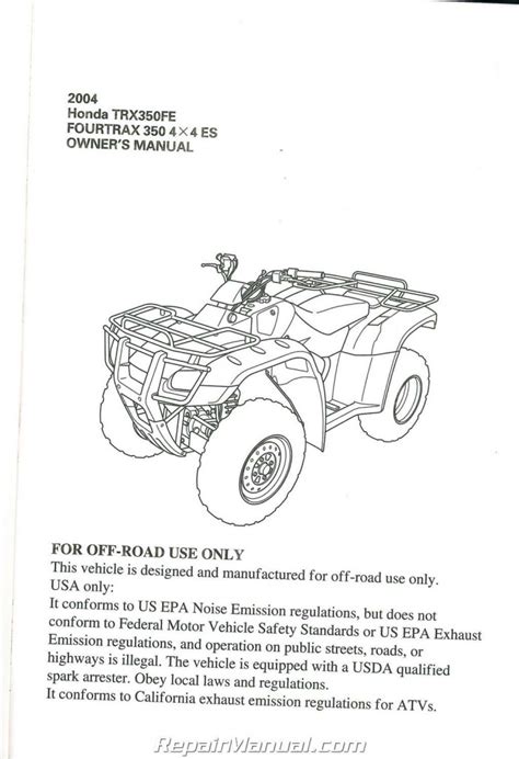 Full Download Honda Fourtrax Trx 350 Repair Manual Harryrl 