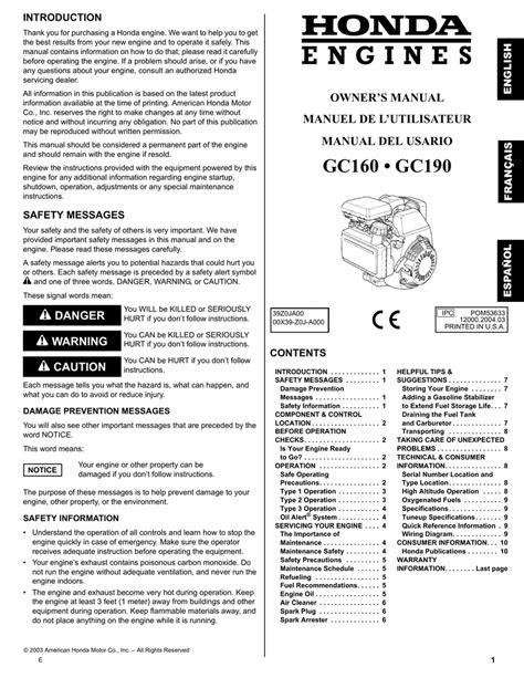 Read Honda Gc160 Troubleshooting Guide 