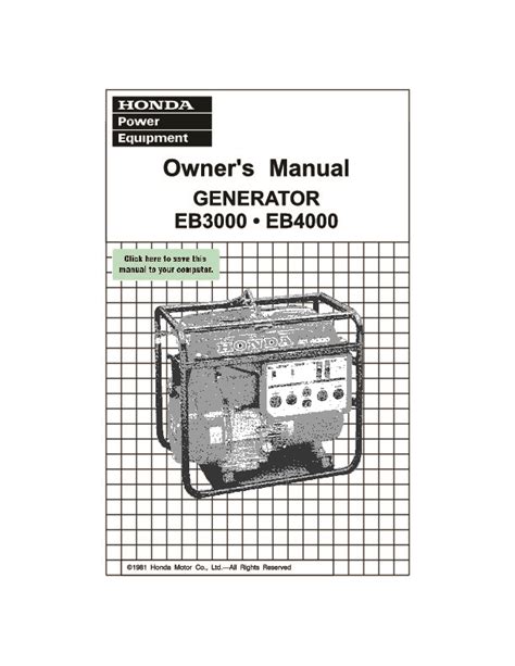 Read Online Honda Generator Manuals File Type Pdf 