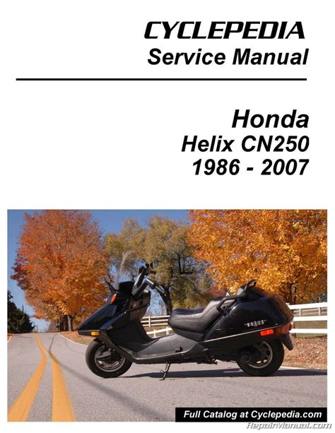 Read Honda Helix Service Manual 