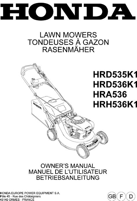 Download Honda Hrd 536 Manual 
