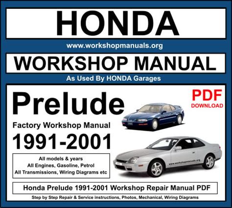 Full Download Honda Prelude Repair Manual Workshop Download 