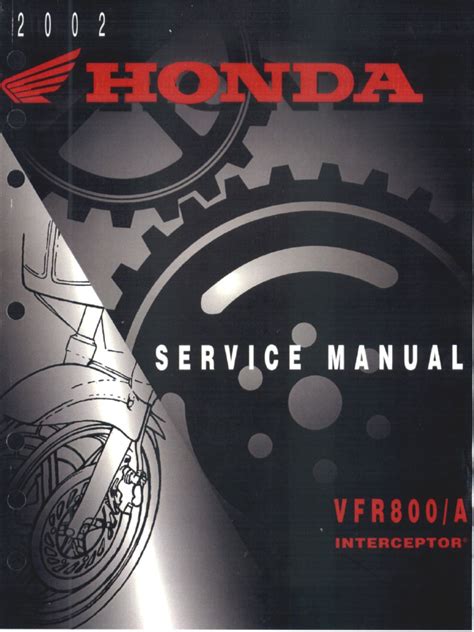 Read Honda Vfr 800 Vtec 2002 Service Manuals Ebook Download 