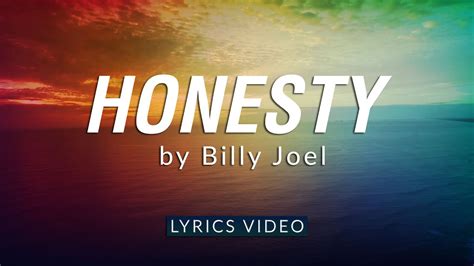 honesty billy joel lyrics