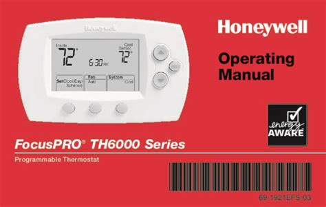 Read Online Honeywell Focuspro Th6000 Installation Guide 