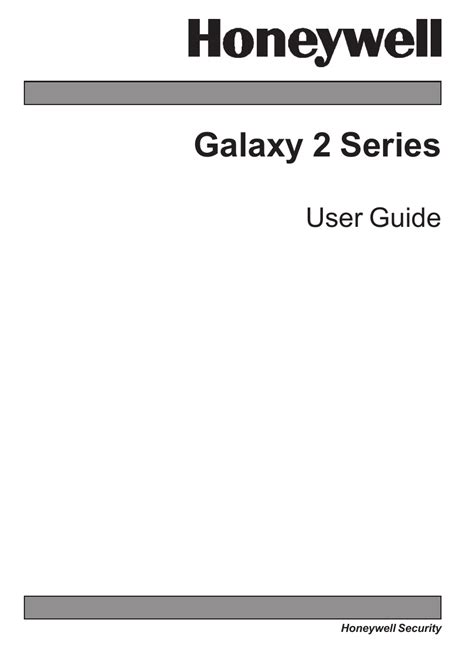 Download Honeywell Galaxy 2 User Guide 