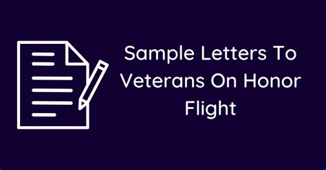 Honor Flight Letters