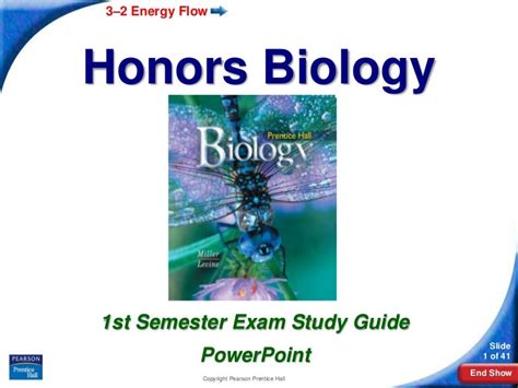 Read Honors Biology Study Guide 