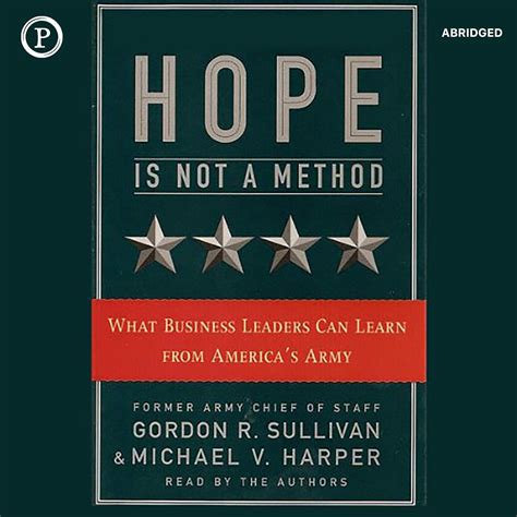 hope is not a method by gordon r sullivan adloreo