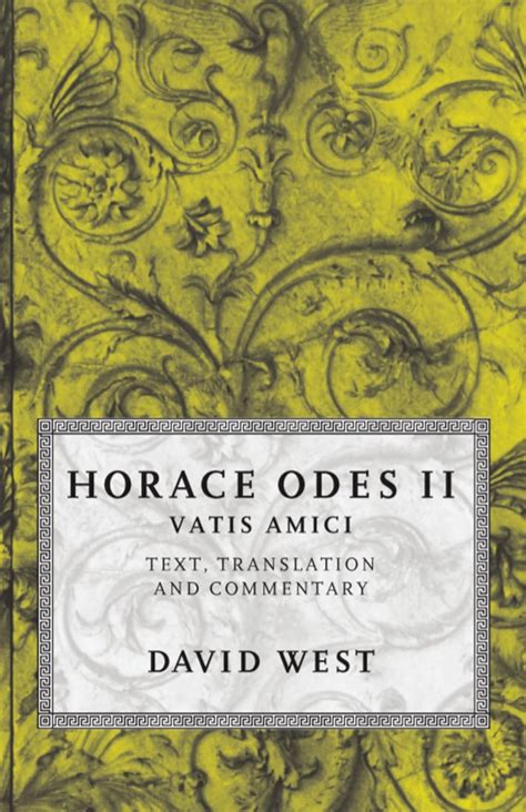 Horace Odes Ii Vatis Amici