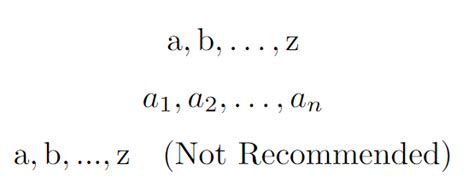 Horizontal Dots Latex