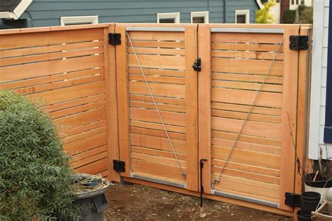 horizontal wood fence gate designs