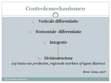 horizontale differentiatie