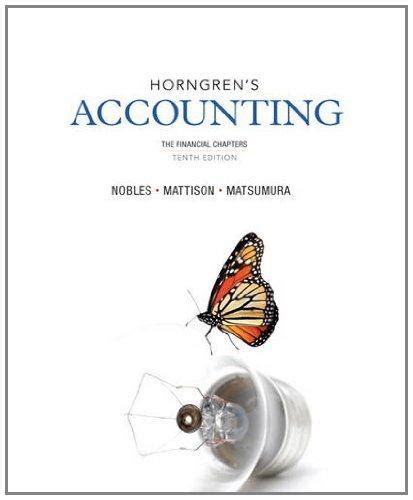Full Download Horngren Accounting 10E Answers 