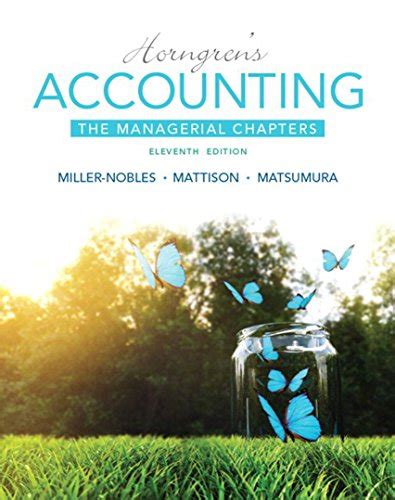 Read Online Horngren Management Accounting Chapter 11 