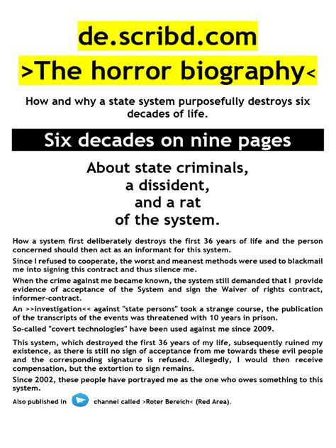 horror biography